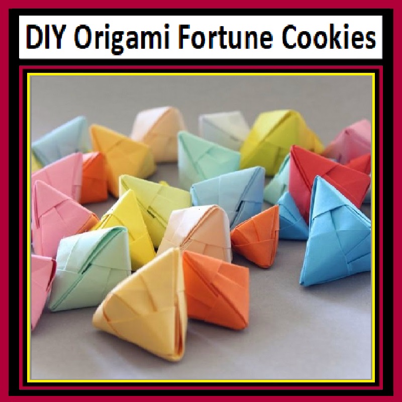 Dollar Store Crafter Diy Origami Fortune Cookies